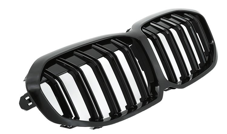 Glossy black double ribbed grille BMW F40/F41