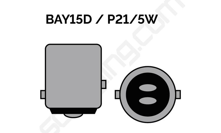 BAY15D LED (P21/5W LED) för blinkers, backljus och bromsljus